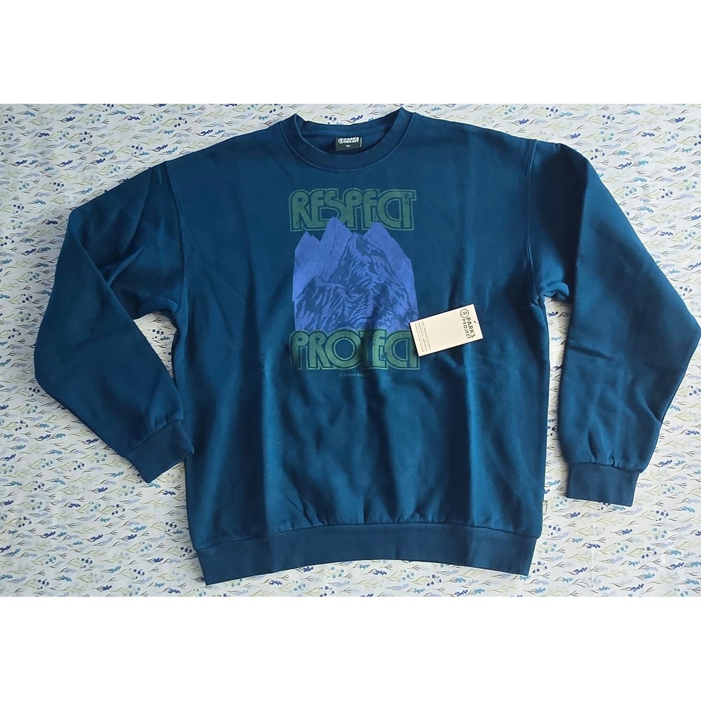 Parks Project Respect & Protect Crewneck Sweatshirt Sailor Blue Mens XL‎ New